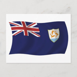 Carte postale du drapeau d'Anguilla