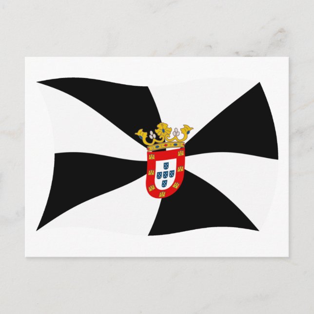 Carte postale du drapeau de Ceuta (Devant)