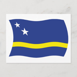 Carte postale du drapeau de Curaçao