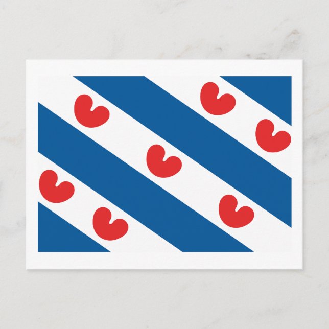 Carte postale du drapeau de la Frise (Devant)