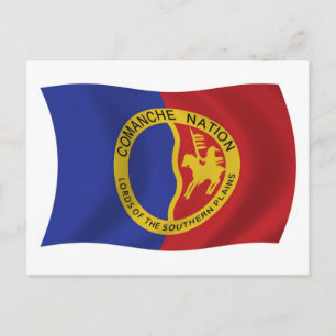 Carte postale du drapeau de la Nation Comanche