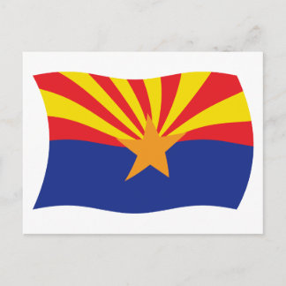 Carte postale du drapeau de l'Arizona