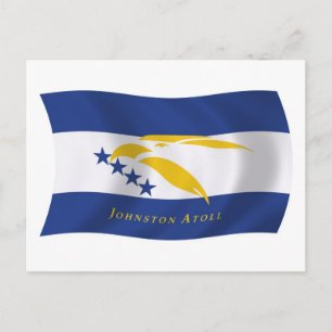 Carte postale du drapeau de l'atoll Johnston