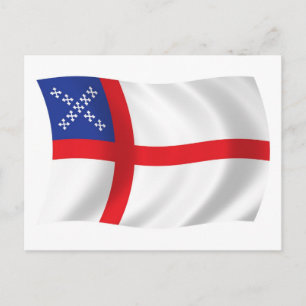 Carte postale du drapeau de l'Église épiscopale de