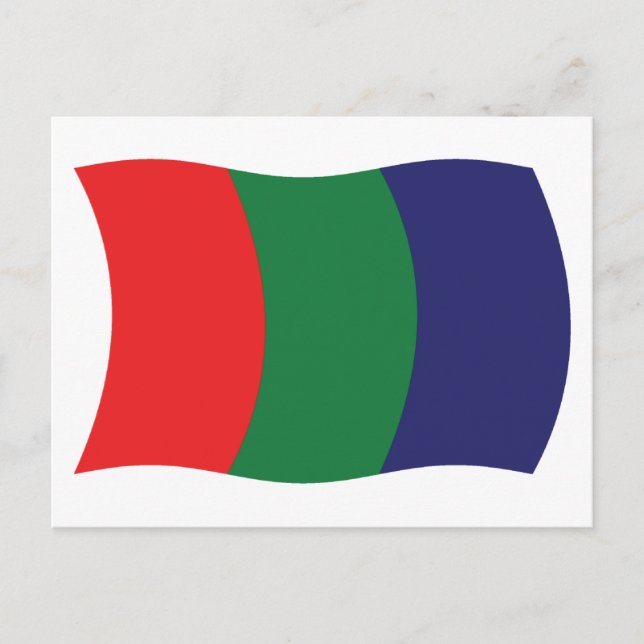 Carte postale du drapeau de Mars (Devant)