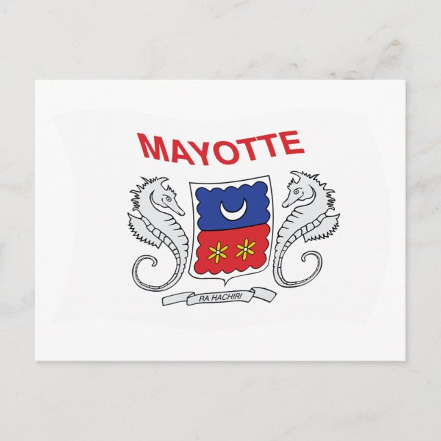 Carte postale du drapeau de Mayotte (Devant)