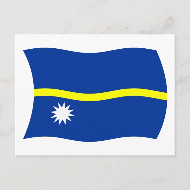 Carte postale du drapeau de Nauru (Devant)