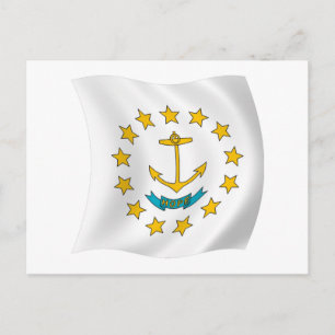 Carte postale du drapeau de Rhode Island