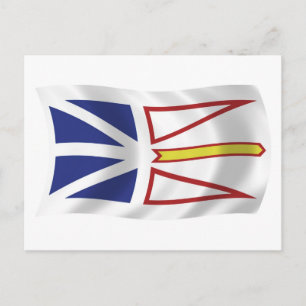Carte postale du drapeau de Terre-Neuve-et-Labrado