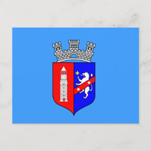Carte postale du drapeau de Tirana, Albanie