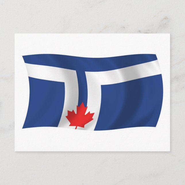 Carte postale du drapeau de Toronto (Devant)