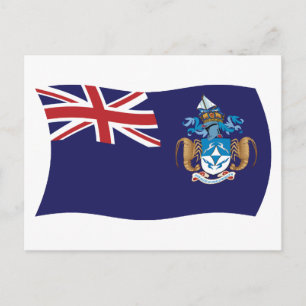 Carte postale du drapeau de Tristan da Cunha