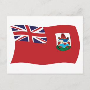 Carte postale du drapeau des Bermudes
