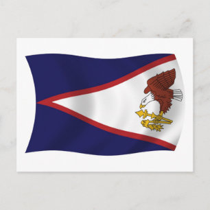 Carte postale du drapeau des Samoa américaines