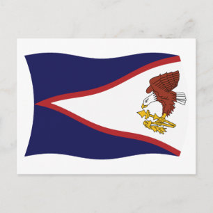 Carte postale du drapeau des Samoa américaines