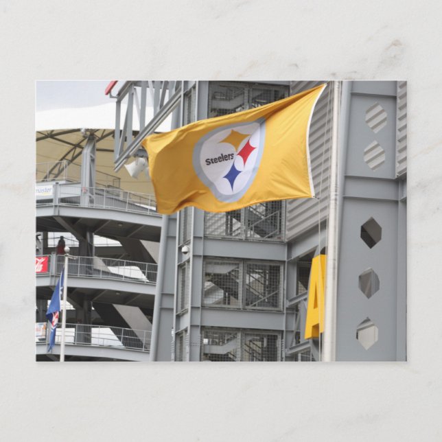 carte postale du drapeau des stèles de pittsburg (Devant)