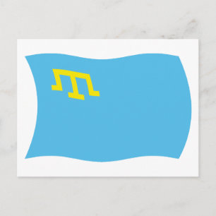 Carte postale du drapeau des Tatars de Crimée