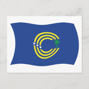 Carte postale du drapeau des Tokelau