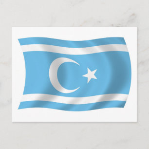 Carte postale du drapeau des Turkmènes irakiens