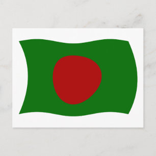Carte postale du drapeau du Bangladesh