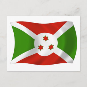 Carte postale du drapeau du Burundi
