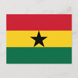 Carte postale du drapeau du Ghana