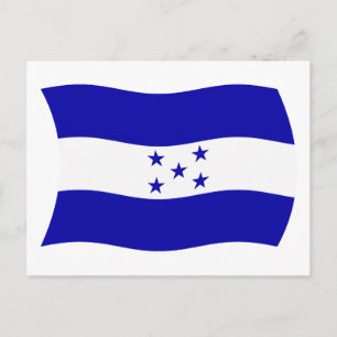 Carte postale du drapeau du Honduras