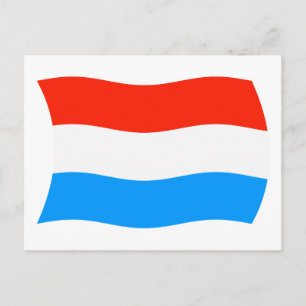 Carte postale du drapeau du Luxembourg