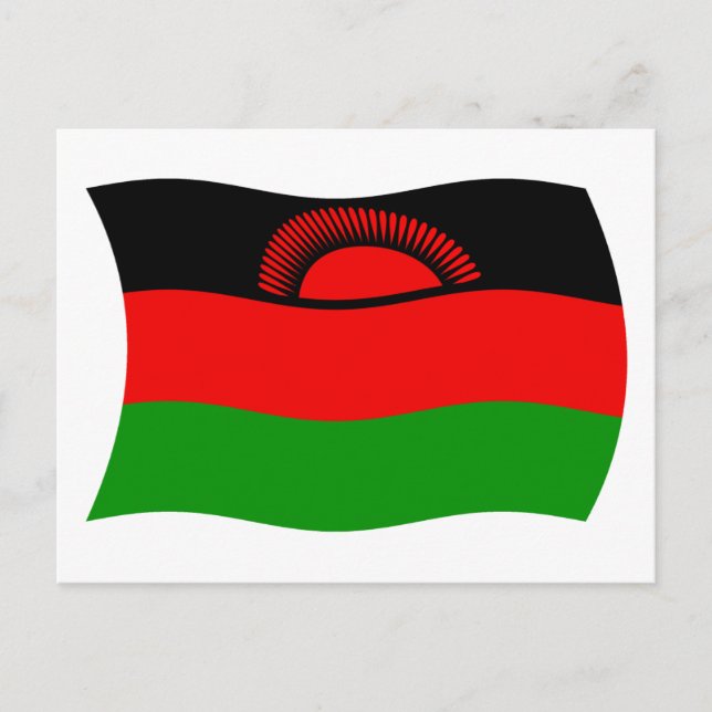 Carte postale du drapeau du Malawi (Devant)