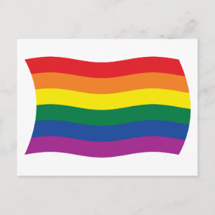 Carte postale du drapeau du mouvement de la fierté