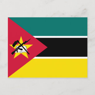 Carte postale du drapeau du Mozambique