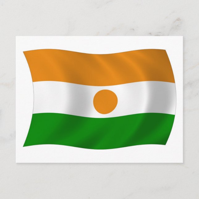 Carte postale du drapeau du Niger (Devant)