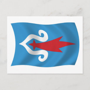 Carte postale du drapeau du peuple Aïnou