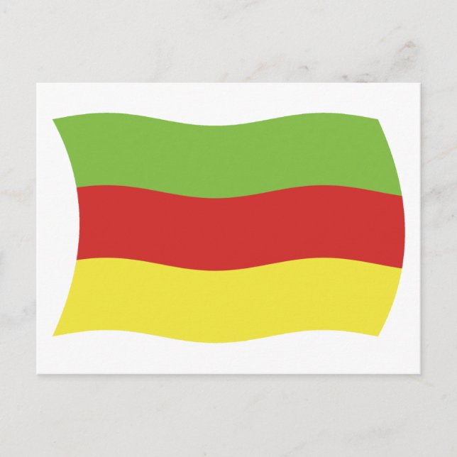 Carte postale du drapeau du peuple Bodos (Devant)