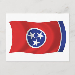 Carte postale du drapeau du Tennessee