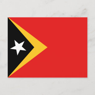 Carte postale du drapeau du Timor oriental