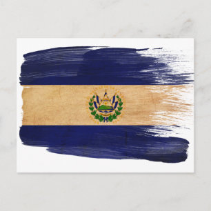 Carte postale du drapeau El Salvador