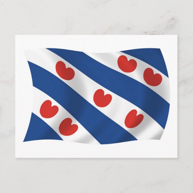 Carte postale du drapeau frison (Devant)