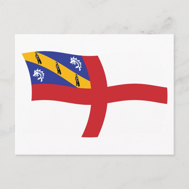 Carte postale du drapeau Herm (Devant)