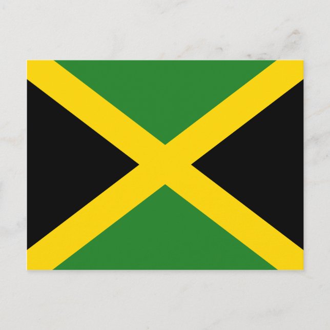 Carte postale du drapeau jamaïcain (Devant)