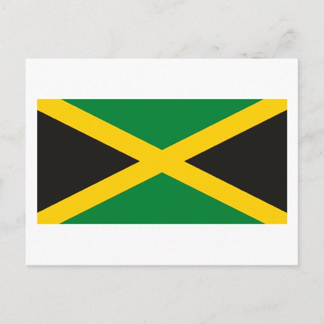 Carte postale du drapeau jamaïcain (Devant)