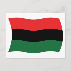 Carte postale du drapeau panafricain (UNIA)