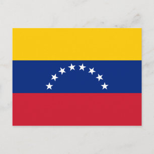 Carte postale du drapeau vénézuélien