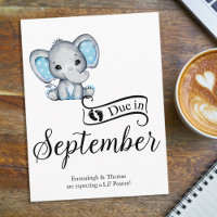 Dû en Septembre Petite cacahuète bébé éléphant gar