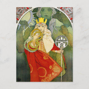 Carte postale du festival Alphonse Mucha Sokol