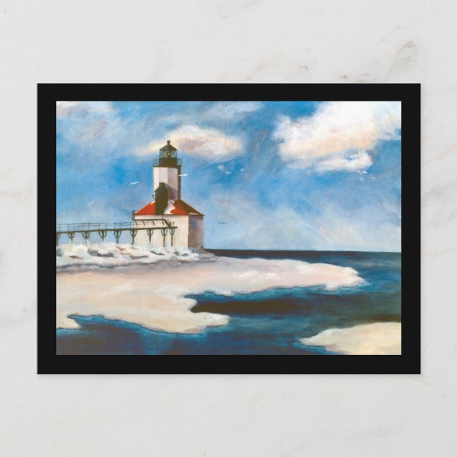 Carte postale du feu Michigan City (Devant)