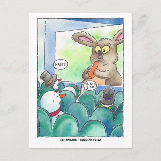 Carte postale du film d'horreur Snowman (Devant)