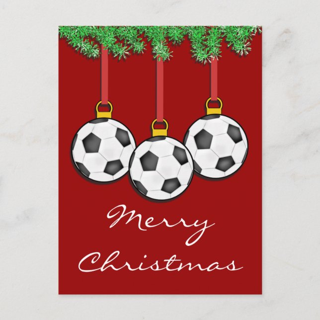 Carte postale du football de Noël (Devant)