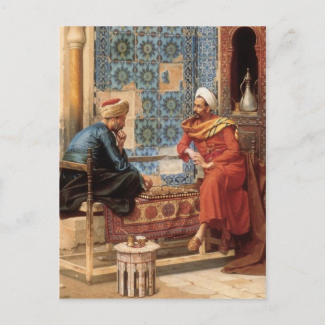 Carte postale du jeu d'échecs (Devant)