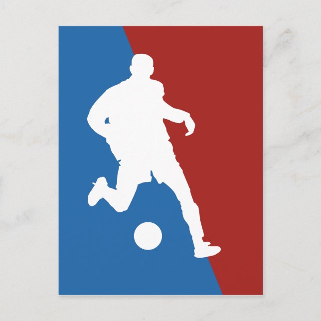 Carte postale du joueur de football (Devant)